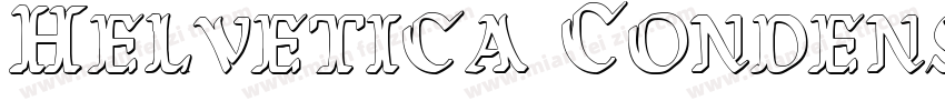 Helvetica Condensed BQ Regular字体转换